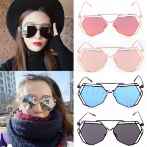 Women’s Retro Octogonal Sunglasses Vintage Fashion Shades